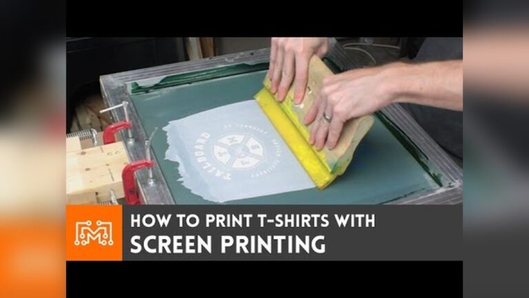 How to Print Silkscreen T Shirts